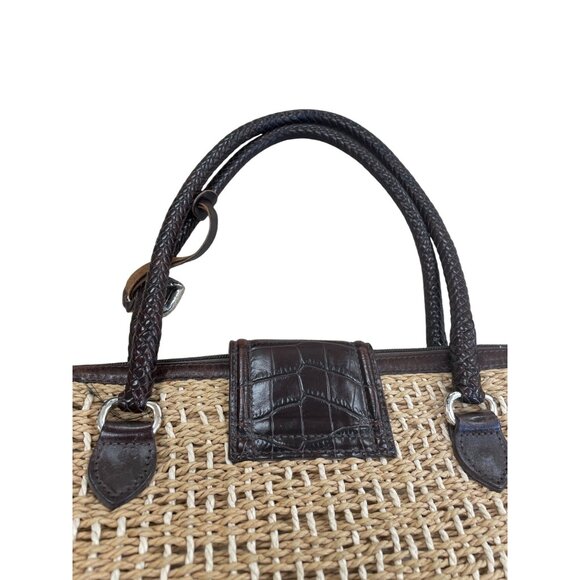 Brighton womans beige Straw charmed satchel handbag Medium size SKU 8529 - Picture 11 of 16